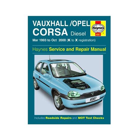 Haynes Manual Vauxhall Corsa B 2000